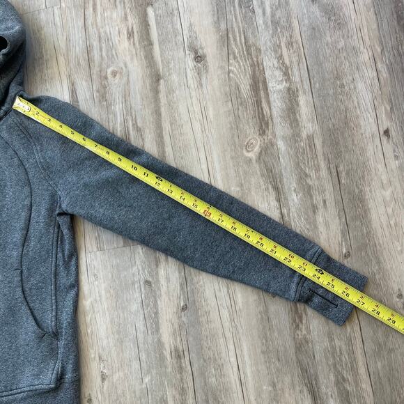 Lululemon Heathered speckled Black Scuba Sull-zip Hoodie Size 6 Gym Active Wear - Picture 7 of 9
